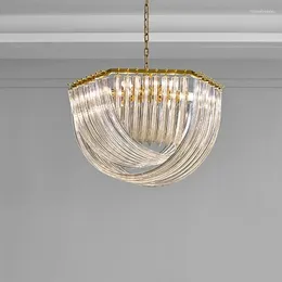 Kronleuchter Klassische Kristallglas Kronleuchter Beleuchtung Luxus El Hall Hängeleuchte Nordic Wohnzimmer Schlafzimmer Home Suspension Pendelleuchte