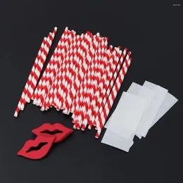 Disposable Cups Straws 40 PCS And Paper Decorative Cocktail Drinking For Graduation Party Decoration Supplies