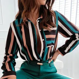 Women's Blouses Camisas Y Blusas Para Mujer Chic Vintage Print Party Shirts Long Sleeve Tops Y2k Streetwear Chemise Femme