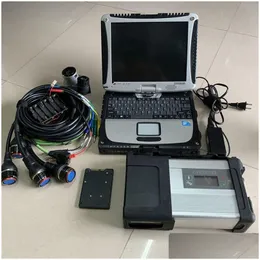 Narzędzia diagnostyczne Wi -Fi SD C5 MB System diagnostyki gwiazdy Skaner SSD SSD Twardbook CF19 Touch Sn S FL Zestaw Dorad Dostawa samochodowa silnik OTXKV