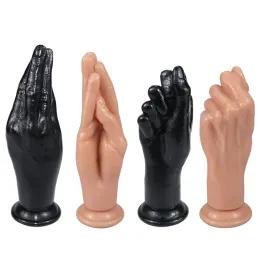 Konstgjorda händer rumpa plugg anal leksak för kvinnor vaginal dilator män anus expander dildos kvinnlig masturbator anal plug för näve sex