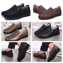 Buty Gai Sneakers Sport Cloth But Men Single Business Low Top Shoe Casual Sofe Sole Kcieczki Flats Soled Men Bute Black Comfort Miękkie rozmiary 38-50