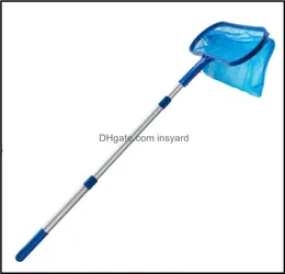 Basen pływające sporty wodne na zewnątrz aesories 1PC Fish Pond Clean skimmer netto stawów czyszczenie szczątków Grabie liści z przylegającą1444999