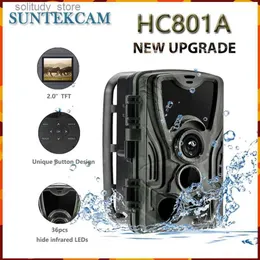 Câmeras de trilha de caça HC801A Câmera externa com visão noturna Ativação de movimento desencadeando reconhecimento de vida selvagem Q240326