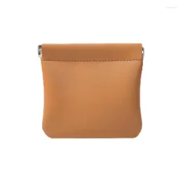 Sacos de armazenamento Mini bolsa cosmética para bolsa auto-fechamento PU couro maquiagem leve organizador saco de viagem escritório