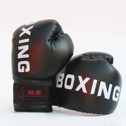1 Pair Of ChildrenAdult Boxing Gloves PU Leather Breathable Sanda Taekwondo Training Professional Kids Durable 240318