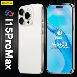 Face ID I15 Pro Max 5G Smartphones 4G LTE OCTA CORE 256 GB 512 GB 1 TB Android OS 6,7 Zoll Alle Bildschirm USB-C 3.0 GPS 20MP Kamera-Aktionsknopf Smartphones Green Tag Sealed Box