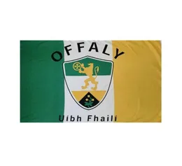 Offizielles County-Banner von Offaly Irland, 90 x 150 cm, Staatsflagge, Festival, Party, Geschenk, 100D Polyester, für drinnen und draußen, bedruckt, Sel5830479