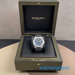 ساعة Wristwatch الشهيرة المثيرة AP WRIST WATCH ROYAL OAK SERIES 15510ST Blue DISC MENS FASHING FASHION TELISURE SPORTS WATCH