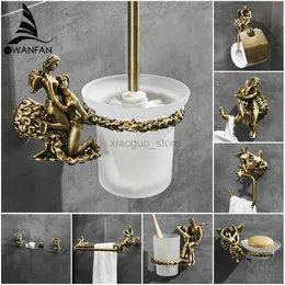 Towel Rings Wall Mount Romantic Bathroom Shower Hardware Accessories SetTowel Ring and Robe HookToilet Paper Holder Towel Bar MB-0810B 240321