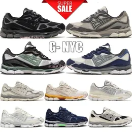 2024 Top Gel NYC Marathon Scarpe da corsa 2023 Designer Farina d'avena Calcestruzzo Navy Acciaio Grigio ossidiana Crema Bianco Nero Ivy Outdoor Trail Sneakers Taglia 36-45 14