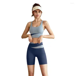 Damen-Trainingsanzüge, 2-teiliges Yoga-Set, Hüftheben, absorbierender und schöner Rücken, Sport-BH, Leggings, Sportbekleidung E882
