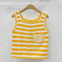 Women's Tanks & Camis designer brand 24 Spring/summer New Knitted Vest Top Colored Stripe Lace Decoration Same Style Merchant SD1Q