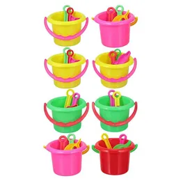 Sand Play Water Fun 8 Sets Beach Toys Bucket Plaything Kids Sand Digging Practical for Child 240321