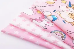 200x160cm by Meters Cotton Twill Twill Fabric Pink Series Starunicorn Print Pure Cotton Patterwork DIY Material89019941114233