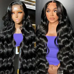 ボディウェーブ6x4 5x5 Glueless Wig Pre Cut 13x4 Lace Front Human Hair Wig透明13x6 HDレース前面ウィッグ