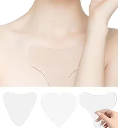 Women039S GSTRINGS SILICONE CHEST PATCLE PAD القابلة لإزالة الشفافة الشفافة الوجه إكسسوارات شيخوخة الجلد 2286664