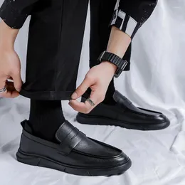 Sıradan Orijinal 533 Ayakkabı Erkekler Deri Slip-On Sürüş Ayakkabı İş Ofisi Formal Elbise Nefes Alabilir Yaz Soafers Şık Ayakkabı