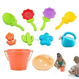 Giochi con la sabbia Divertimento in acqua Giocattolo con la sabbia per la spiaggia 10 pezzi/set Giocattoli con sabbia portatili Giocattolo da spiaggia resistente alle cadute Set di giocattoli con sabbia per spiaggia estiva per i più piccoli Bambini all'aperto 240321