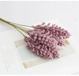 Flores decorativas 6 peças de decoração vasos por buquês de flores diy para casa lavanda rosa guirlanda