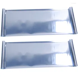 Pencere Çıkartmaları 2x Güneş Bir yönlü Yansıtıcı Ayna Gizlilik Filmi Durdur Isı Sticker 30 x 100cm Gümüş