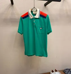 Plus-Tees-Poloshirts für Herren. Rundes T-Shirt in Übergröße, bestickter und bedruckter Halsausschnitt im Polar-Stil, Sommerkleidung mit Street-Style, reine Baumwolle, 36 g/m²