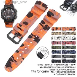 Casio SGW-300H W-735H AE-1200 AQ-S810W W215 MRW-200H AEQ110W SILE BAND STRAP BAND WRISTBAND WRIST BRACELET Y240321