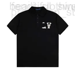 Herren-Poloshirts Designer Show Mens Damier Jacquard Cotton Pique Smart Black Polo With Sticked Patch Men Leisure Offi Sports Shirt Man Tennis Oversize MMXU