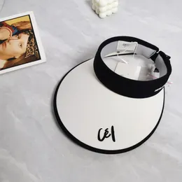 Women's Leisure Designer visor Letter Empty Top Cap Casual Summer Visor Sun mens designers Hat Sports women Golf Tennis Outdoor BeachCowboy monochrome letters SE