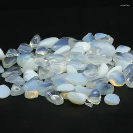 Dekoracyjne figurki 9-12 mm 100 g opal żwirowe luźne kamienne koraliki do tworzenia biżuterii DIY