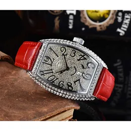 2021 Tiktok samma stil Herr Full Diamond Business Quartz Watch