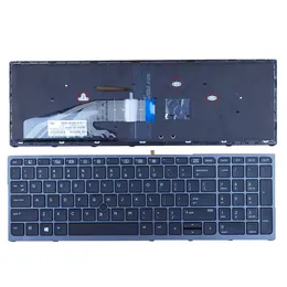 Neue US-Tastatur für HP Zbook 15 G3 17 G3-Serie, hintergrundbeleuchteter Zeiger 848311-001