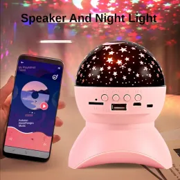 Lautsprecher Bluetooth-Lautsprecher mit buntem Licht, hoher Klangqualität, drehbarer kabelloser Soundbox, für Zuhause, Ktv, Blitzlicht, Farbwechsel, Tf, USB