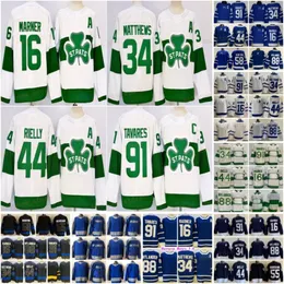 Auston Matthews 2024 St. Pats Maglie da hockey John Tavares Mitchell Marner William Nylander Morgan Rielly Blue Arenas Reverse Retro Heritage Classic Alternate