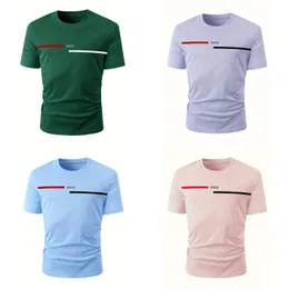 Men's Summer Loose-Fit 100% Cotton Printed T-shirt Tops: Casual and Comfortable Styling for Everyday Wear