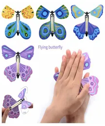 New Magic Butterfly Flying Butterfly Change With Empty Hands dom Butterfly Magic Props Magic Tricks CCA6799 1000pcs3437251