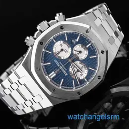 ساعة معصم شهيرة مثيرة AP WRIST WATCH Steel King 26331 الأكثر أناقة الوجه الأزرق الأزرق أوتوماتيكي ساعة Mens Dial 41mm مجموعة كاملة