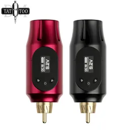 DM Professional Mini Wireless Tattoo Power Supply Interface 2000mah LCD شاشة LCD المحمولة لشاحن آلة دوارة سريع 240311