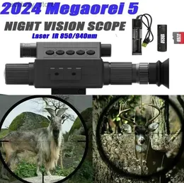 Jagd-Trail-Kameras 2024 Megaorei 5 Nachtsicht 1080p hochauflösende Jagdkamera Camcorder tragbares Rückfahr-Add-on Q240321
