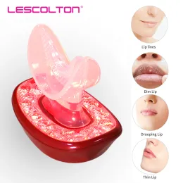 Maschera Dispositivo elettrico per rimpolpare le labbra Terapia della luce a LED Potenziatore automatico per labbra Naturale Sexy Labbra più grandi e più carnose Ingranditore Strumenti di bellezza per la bocca