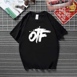 T MENS TH-SHIRT Fashion Designer Only Brand Summer Family T-shirt OTF COKE Pojkar Lil Durk Hip Hop Drill Tee Tops High Quality Cotton Graphic Shirts Men Clothing