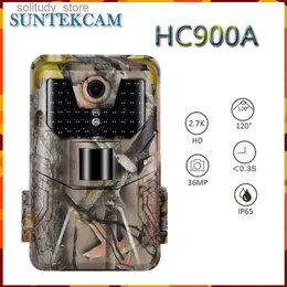 Камеры для охотничьих троп Suntekcam Камера для охотничьих троп HC900A 36MP 2,7K Диапазон обнаружения Водонепроницаемый триггер ночного видения Расстояние Мониторинг дикой природы Q240321