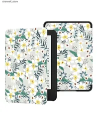 Tablet-PC-Hüllen Taschen Flower Kindle-Hülle für den brandneuen 6,8 Kindle Paperwhite (11. Generation) Kindle 10. Generation – 2019 Cover mit automatischer Wake/Sleep-FunktionY240321Y240321