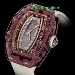 RM Watch Бизнес-календарь Наручные часы Rm07-02 Женская серия Rm0702 Оригинальный женский розовый синий кристаллический корпус с бриллиантами