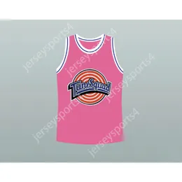 Beliebiger Name, jedes Team, LILA, 23 SPACE JAM TUNE SQUAD BASKETBALLJERSEY, alle genäht, Größe S M L XL XXL 3XL 4XL 5XL 6XL. Top-Qualität