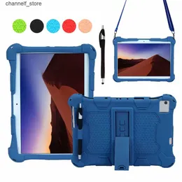 Tablet PC Cases Torby funta para tablet 10.1 uniwersalny silikonowy obudowa dla 10 10,1 cala tabletu z Androidem PC wstrząsowy stojak tylna ochronna shelly240321y240321