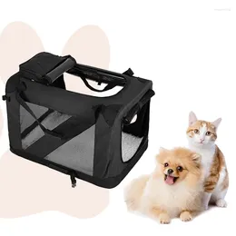 Katzentragetasche für Haustiere, tragbar, faltbar, aus Mesh, atmungsaktiv, für Auto, Hunde, Reisen