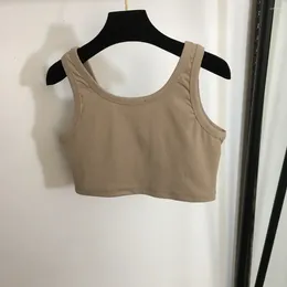 Kvinnors träningsdräkter Summer passar alla korta sexiga backless Camisole Vest Age Reducerande stickad tröja med hög midja Shorts Tvådelar Set Trendy