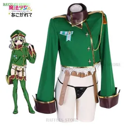 cosplay Anime Costumes Araga Kiwi role-playing in the anime Gushing Over Magical Girls wig Leopard military uniform hat Enormeeta Halloween sexy girl setC24321