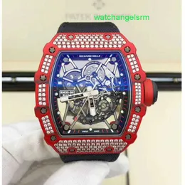 RM Watch Swiss Watch Watch Tactical Watch RM35-02 Series RM3502 NTPT Carbon Carbon Diamond Diamond inlaid Fashion Adtary Sports Machiny